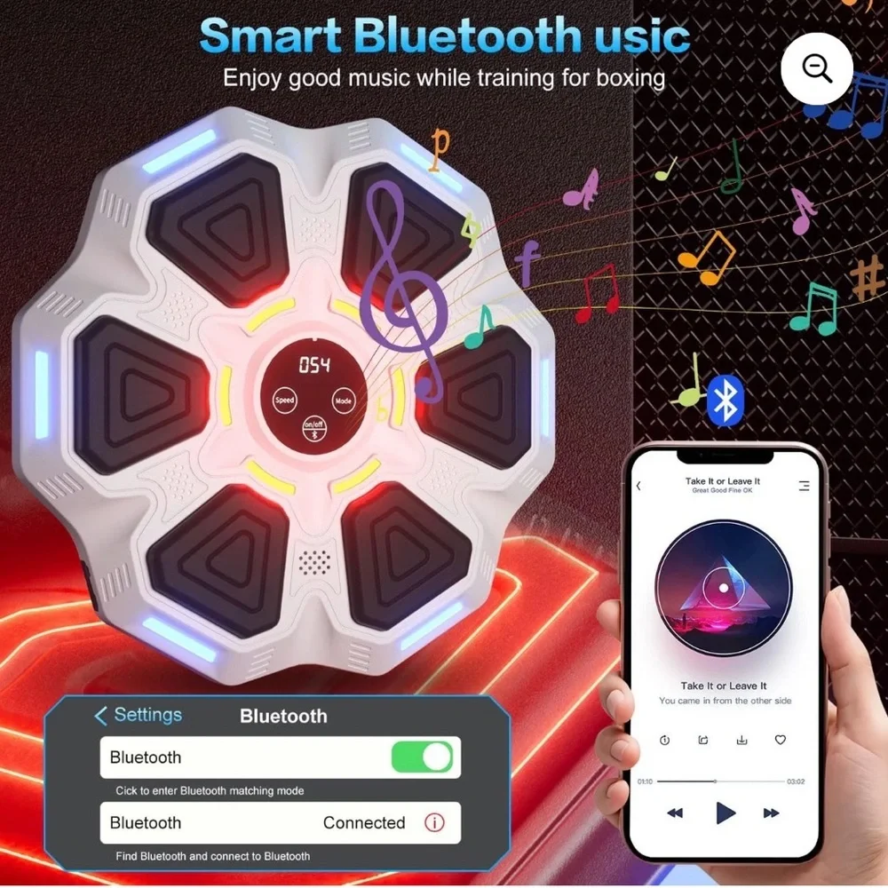 Bluetooth Boxing Training Device with LED Lights - Picture 5 of 5